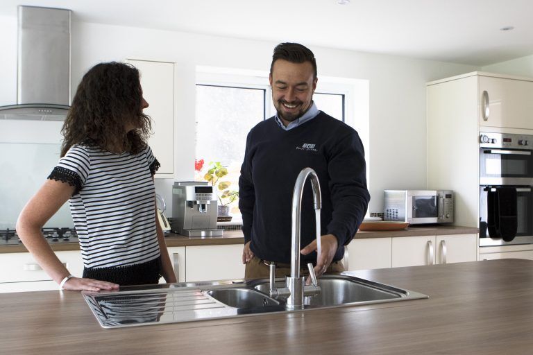 Kitchen tap installation