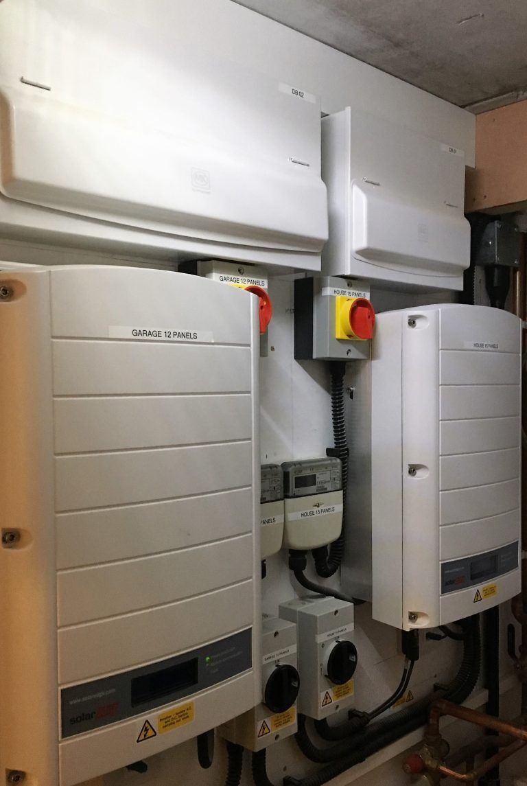 Inverter and battery installation