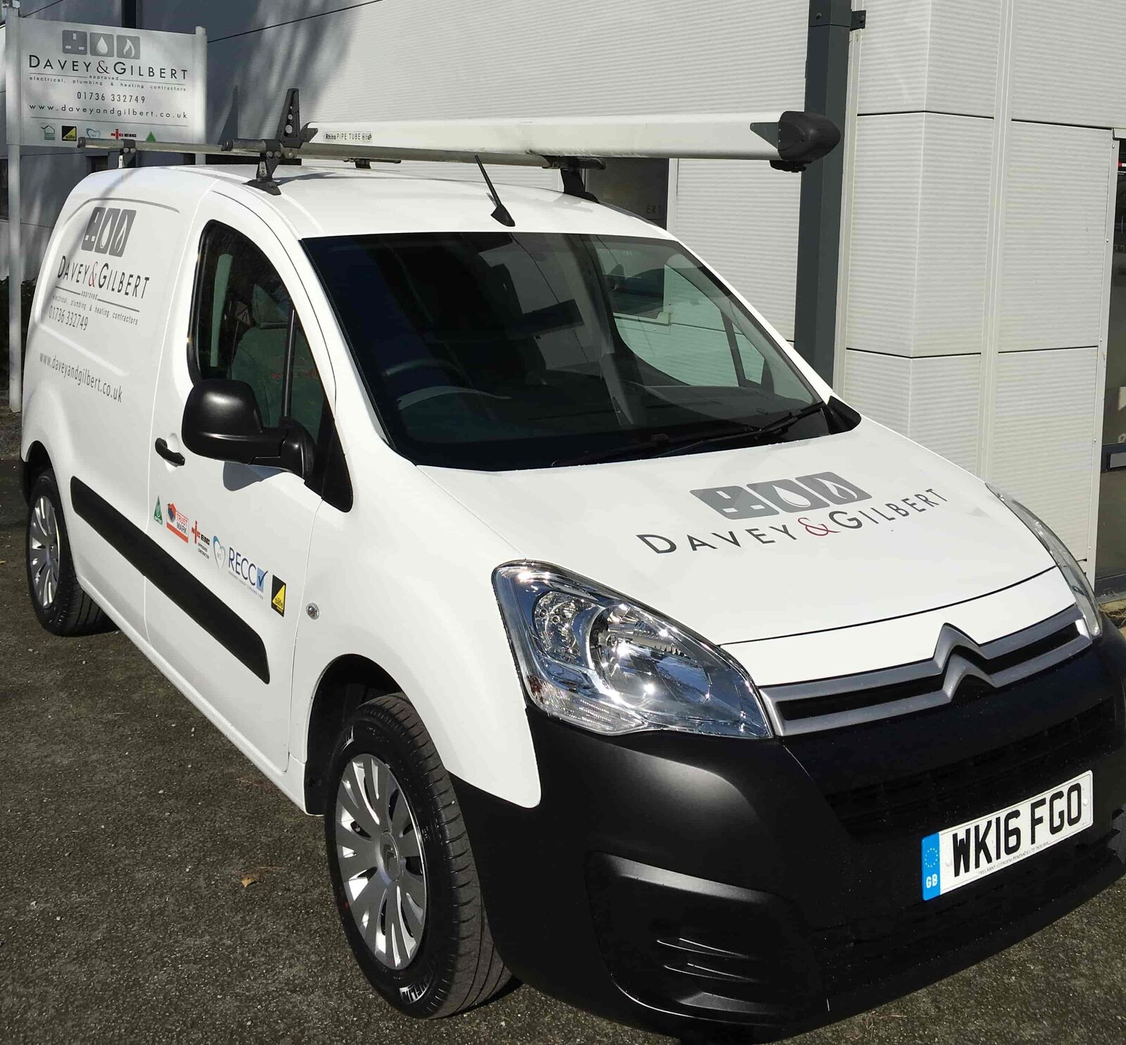 Davey & Gilbert branded van